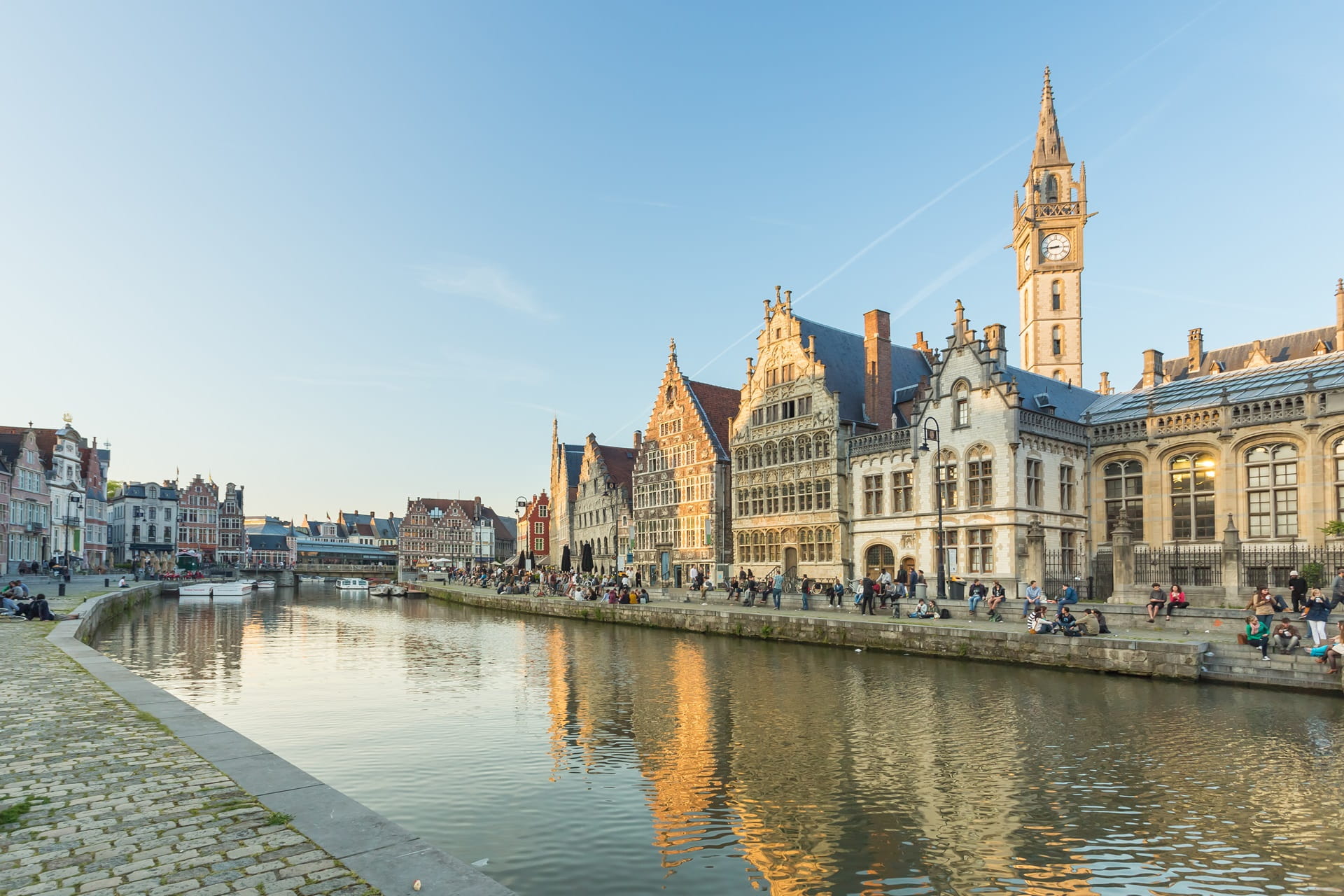 Gent Kanal mit Haeusern