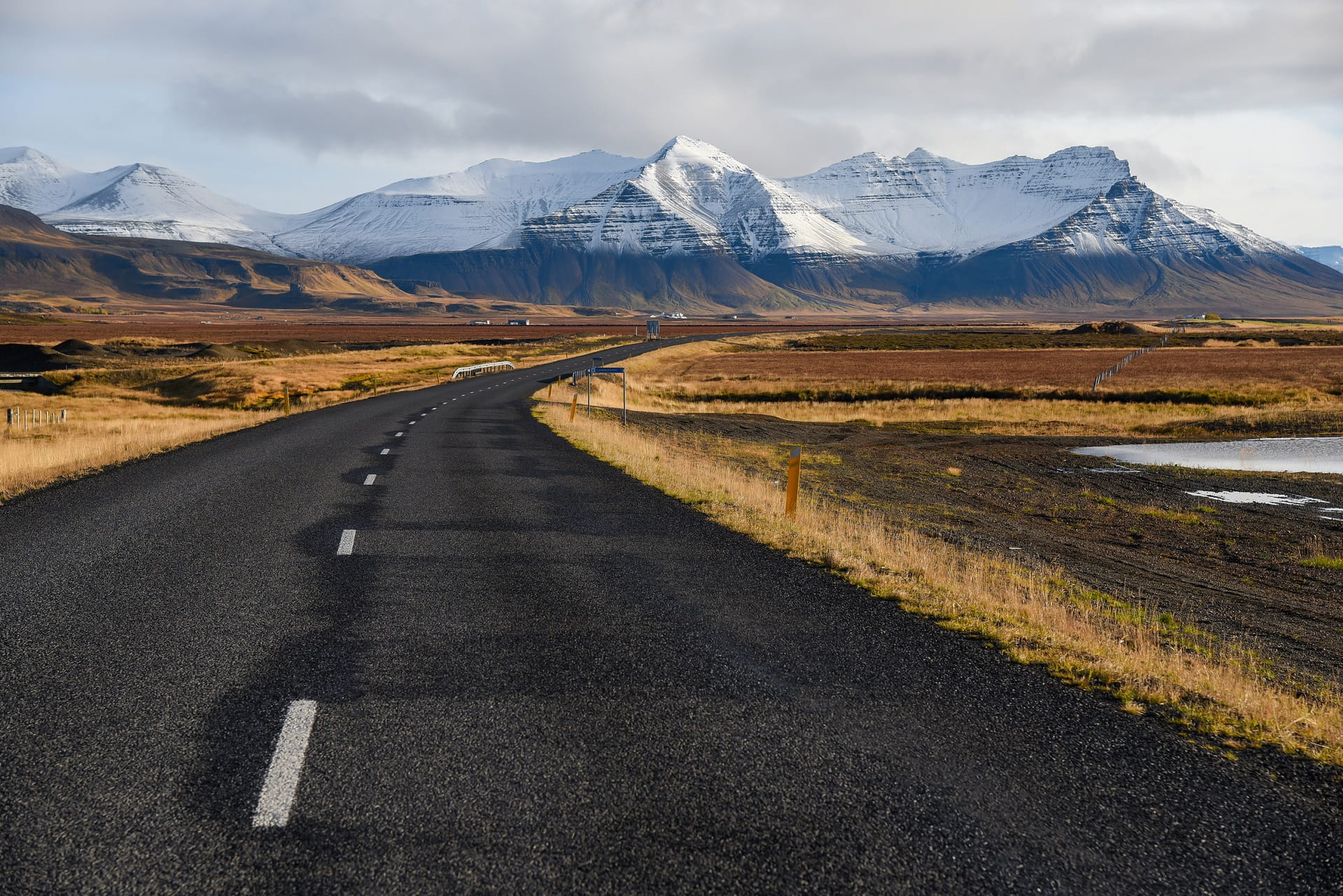 Island verlassene Strasse