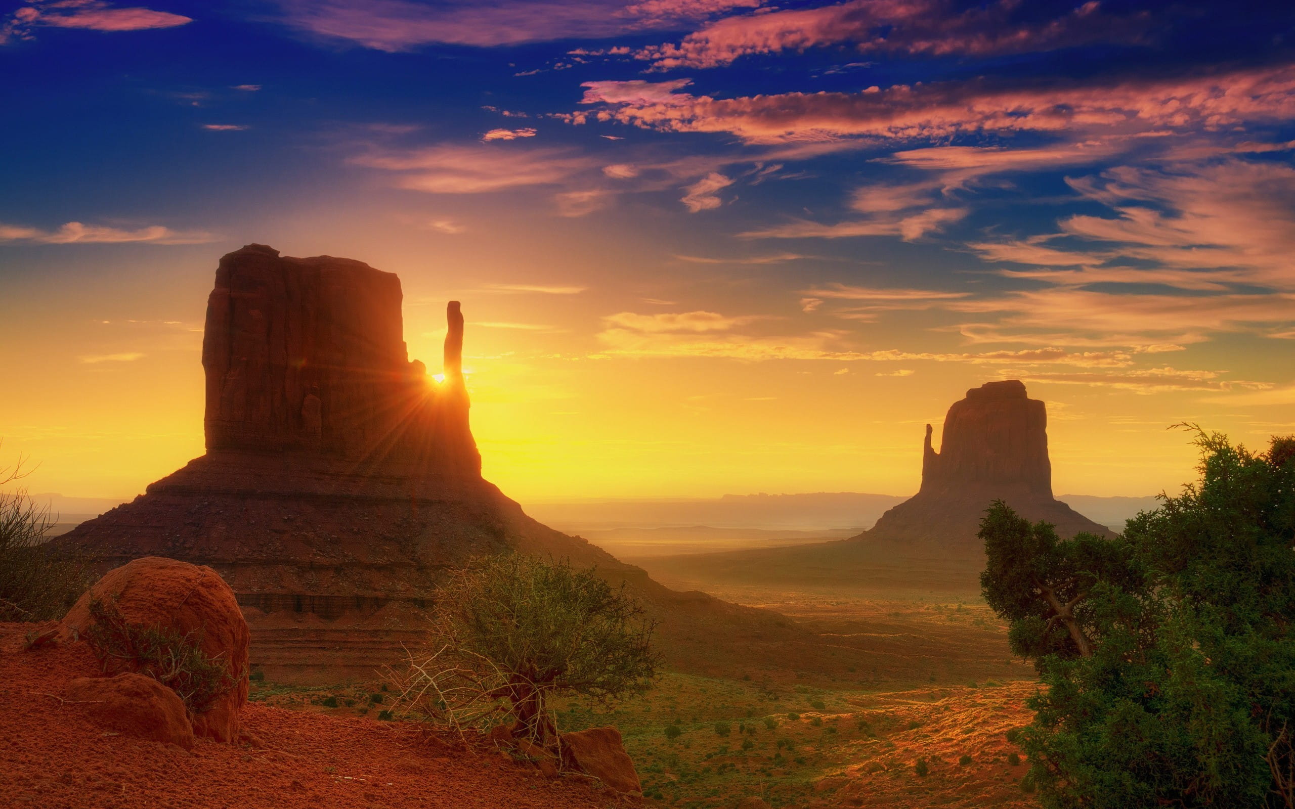 USA Sonnenuntergang im Monument Valley 