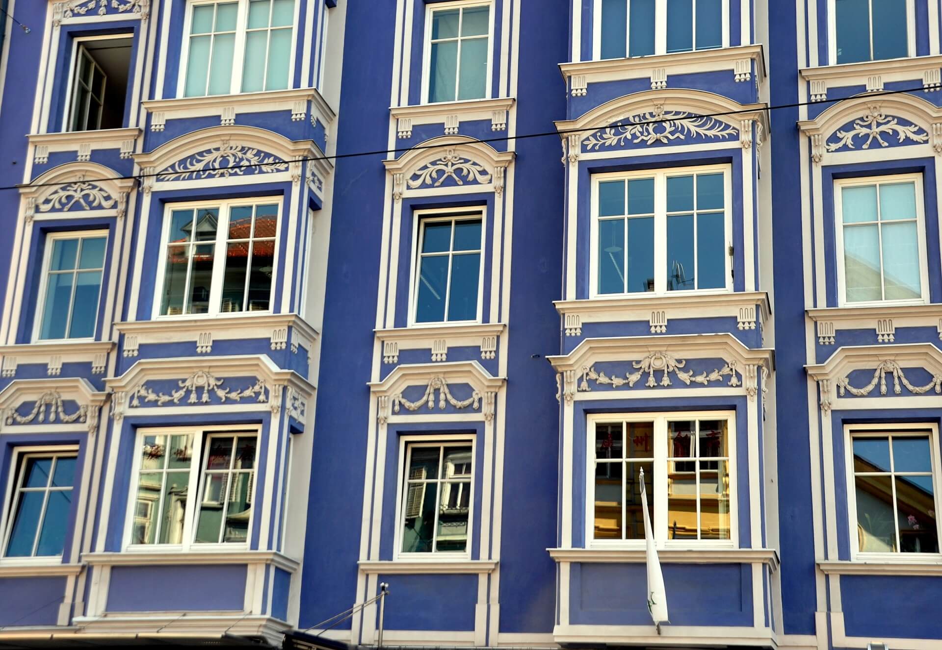 Innsbruck blaue Fassade