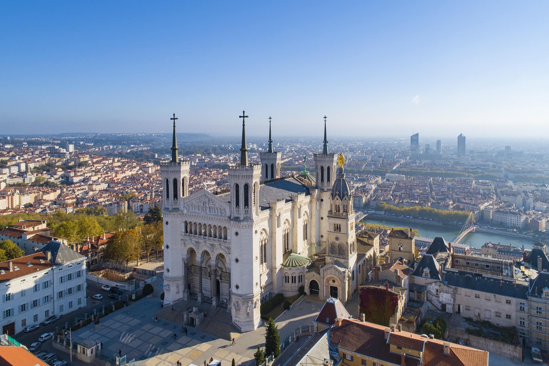 Lyon Ausblick über Basilika