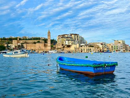 Malta Boot im Hafen
