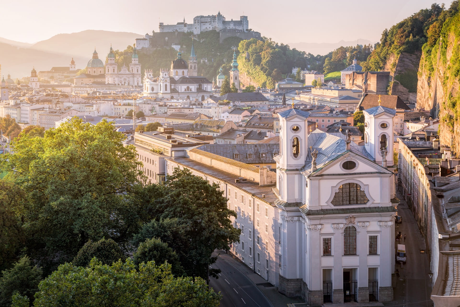 Salzburg Ausblick auf Altstadt
