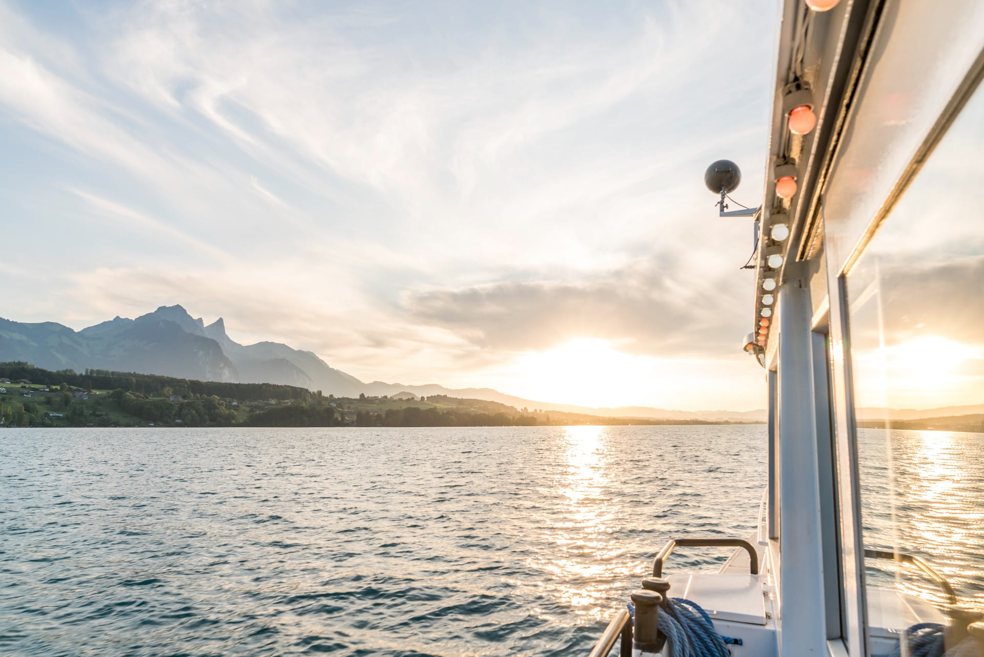 Abendstimmung auf dem Thunersee