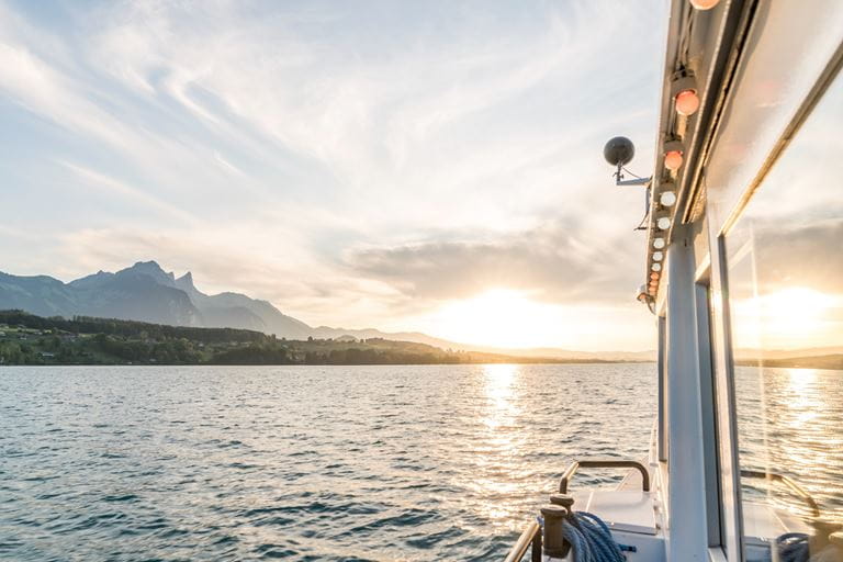 Abendstimmung auf dem Thunersee