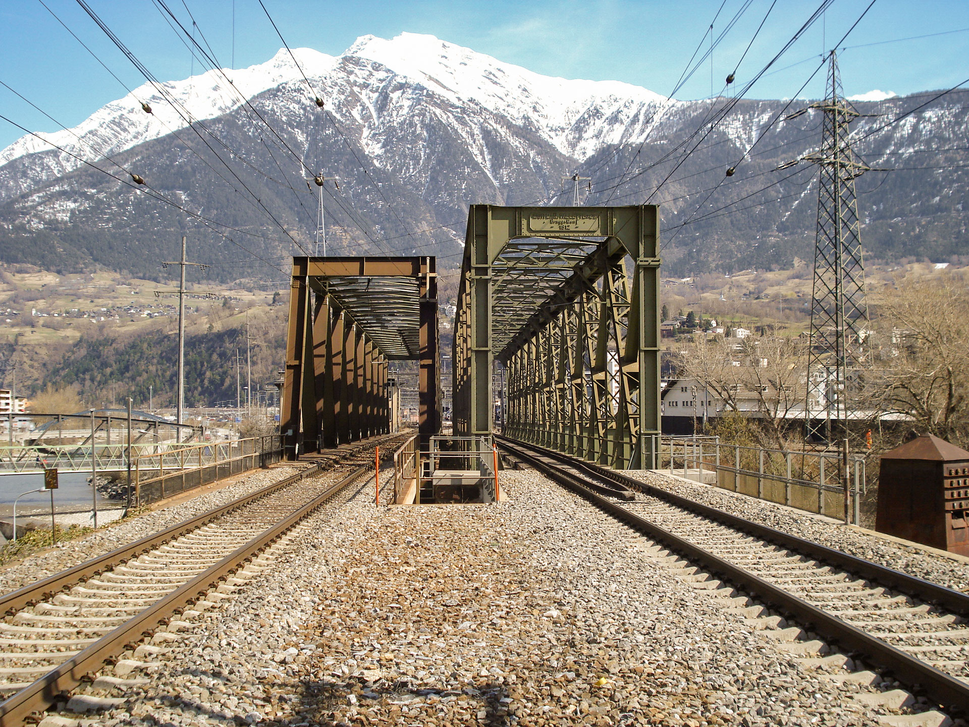 Stahlbrücken bei Brig