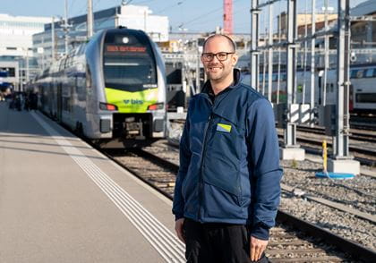 BLS-Lokführer Marcel Geber