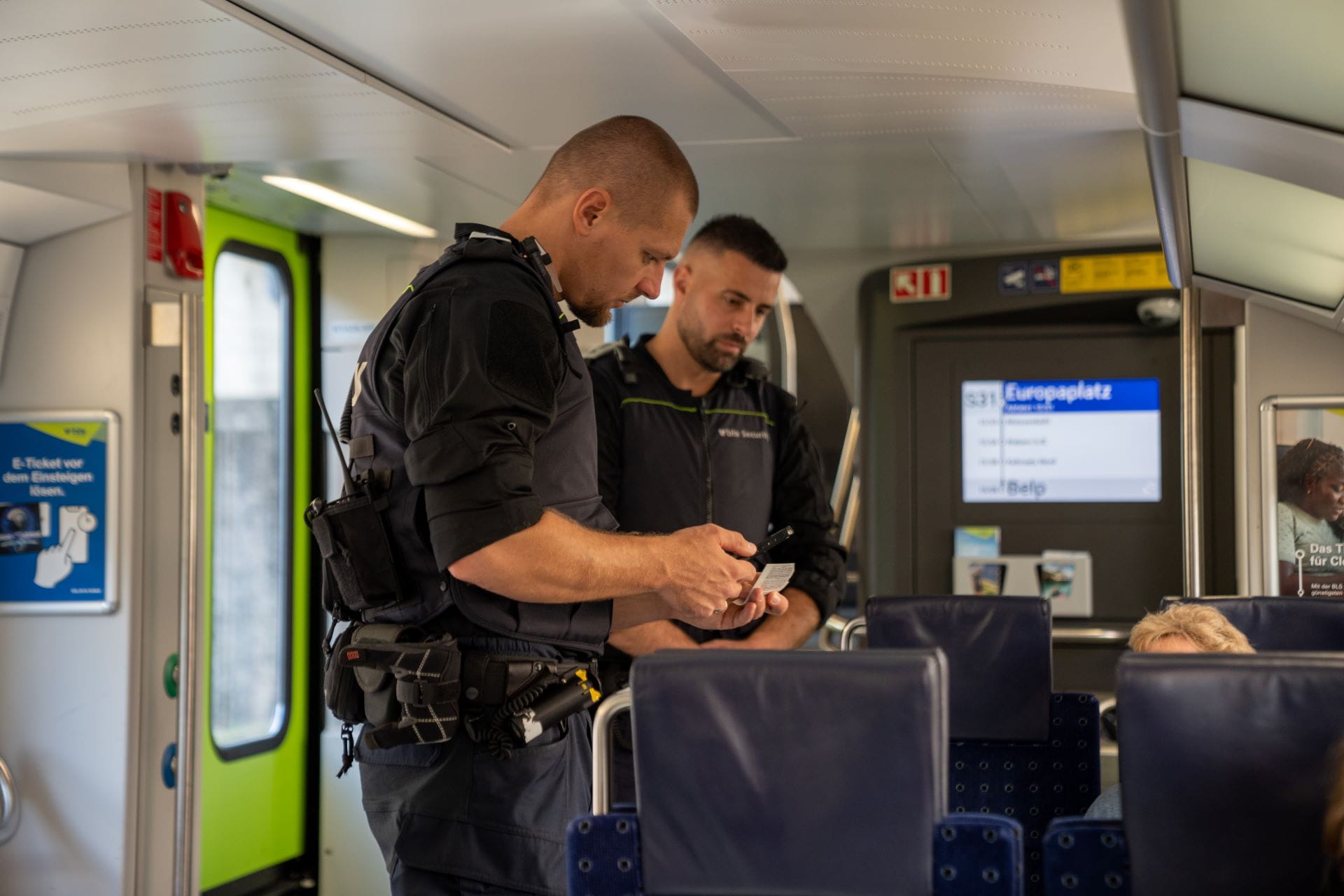Mitarbeiter Sicherheit bei der BLS