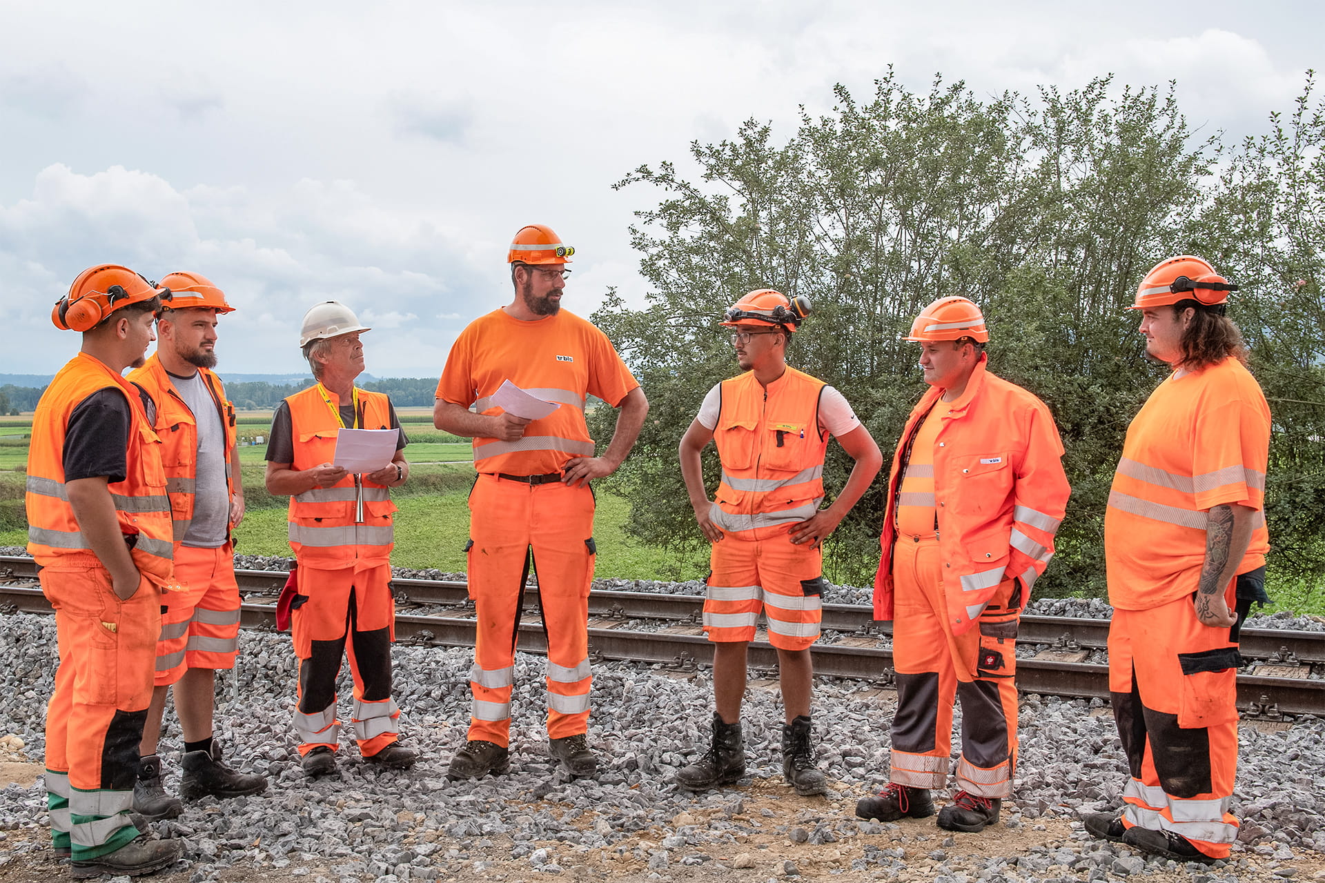 Sicherheitschef und Team