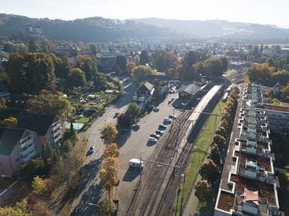 Immobilien Arealentwicklung Burgdorf Steinhof Vogelschau