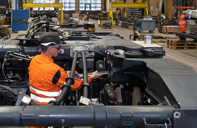 Ein- / Ausgang Drehgestell