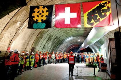 Durchschlag im Rossäuserntunnel