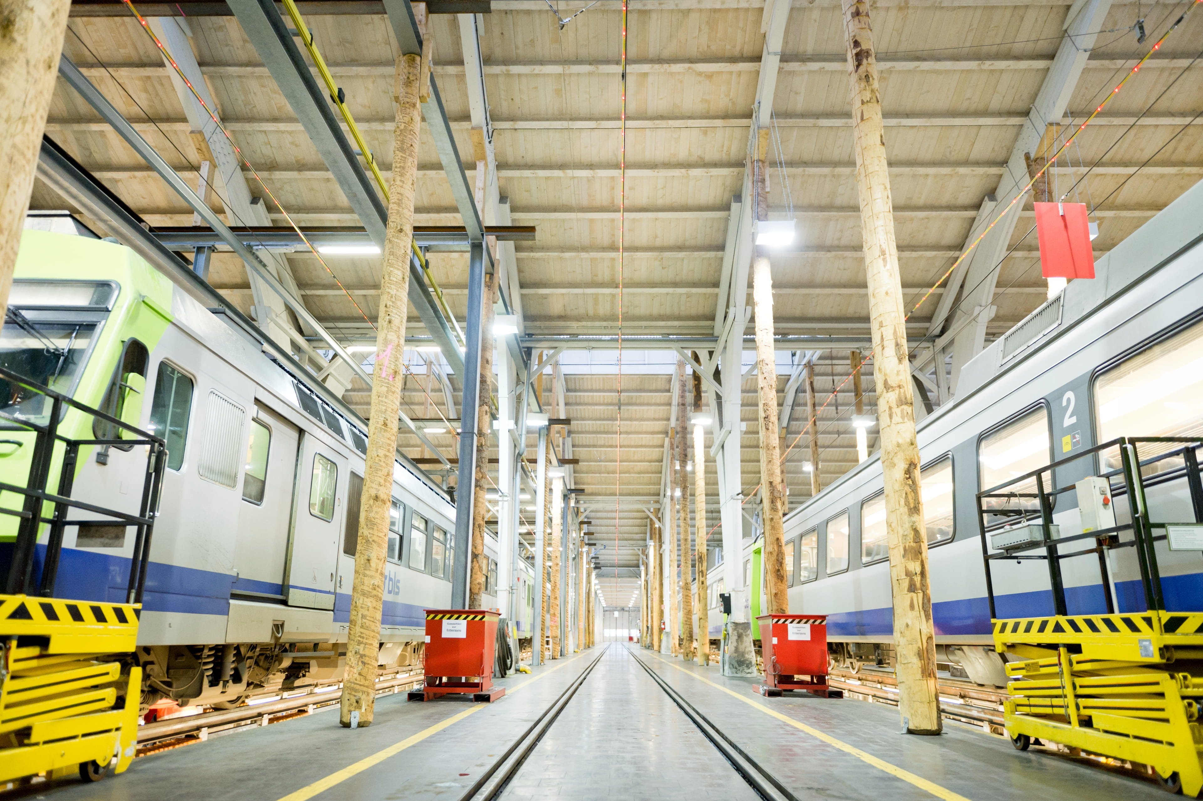 Werkstätte Aebimatt mit zwei RBDe 565