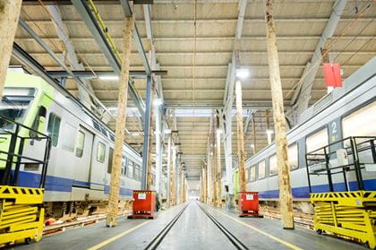 Werkstätte Aebimatt mit zwei RBDe 565