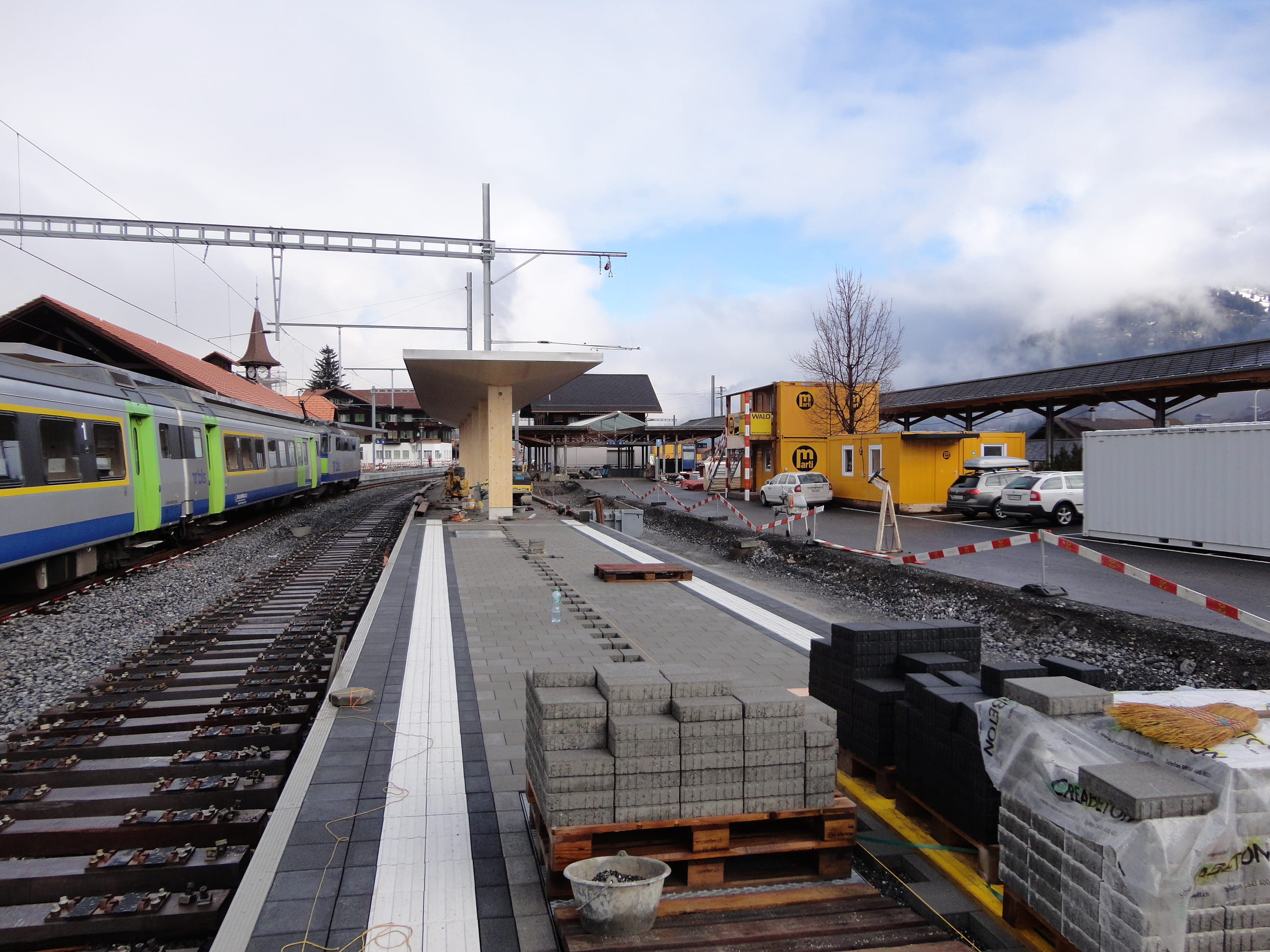 Bahnhofumbau ist auf Kurs umsteigefreie Reise wird ab