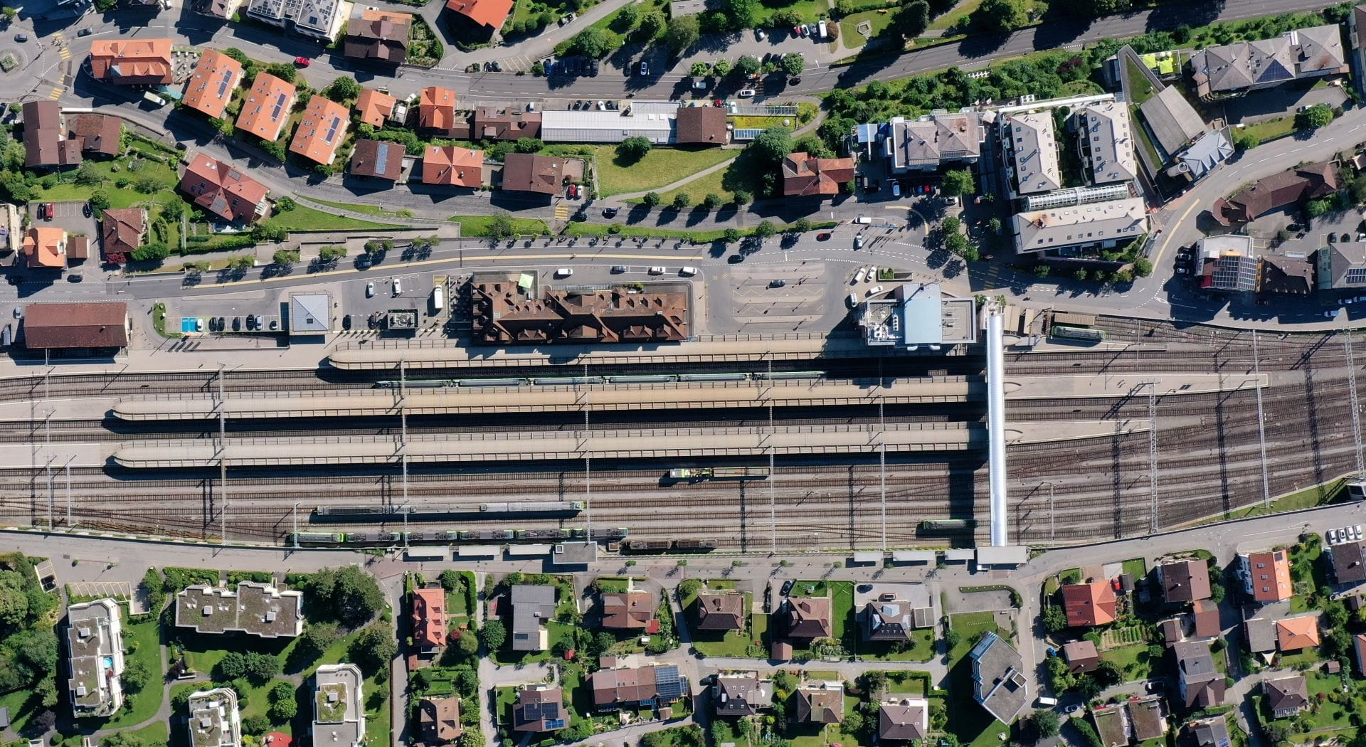 Gleisanlage Bahnhof Spiez