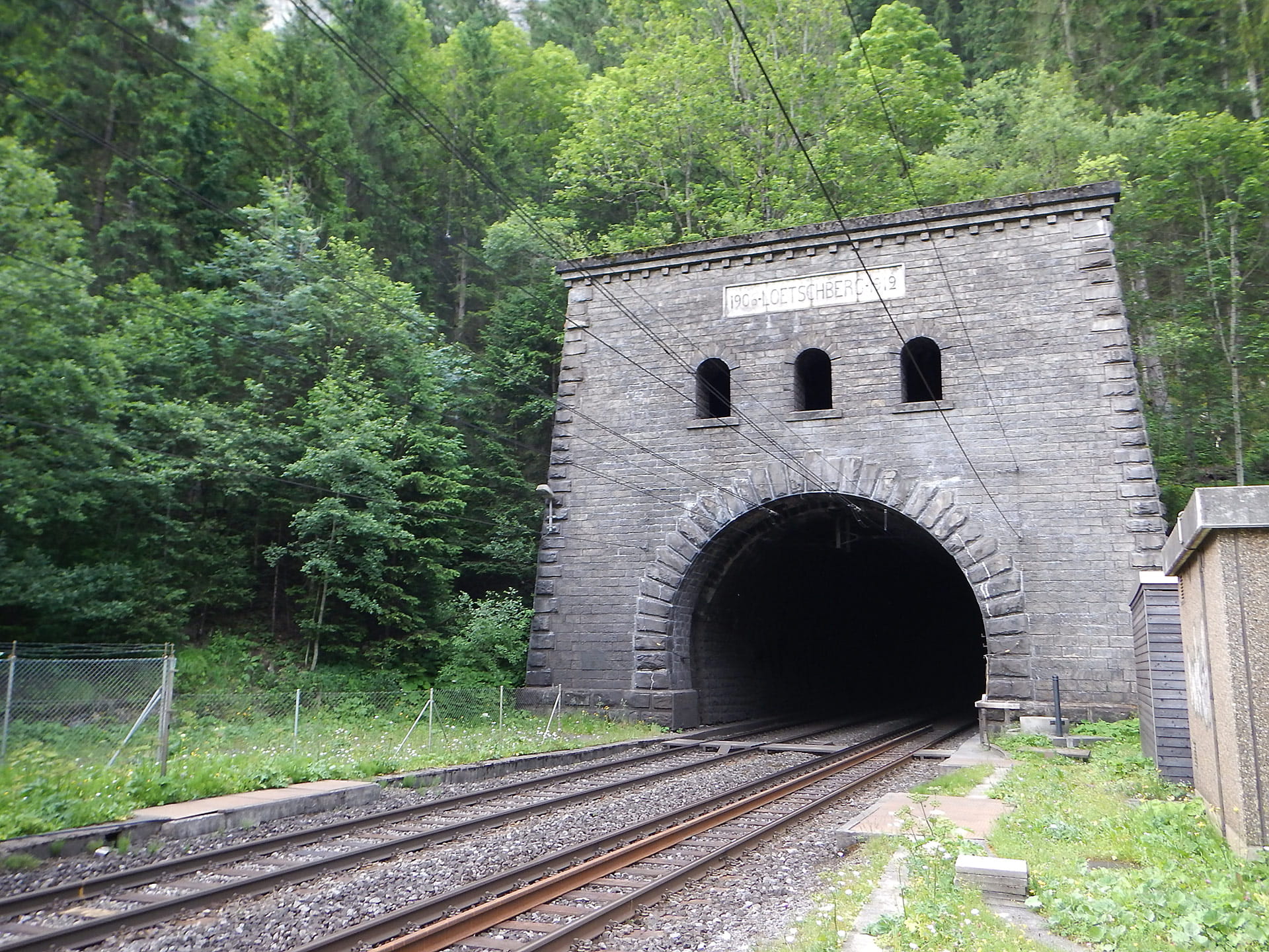 Lötschberg-Scheiteltunnel Nordportal