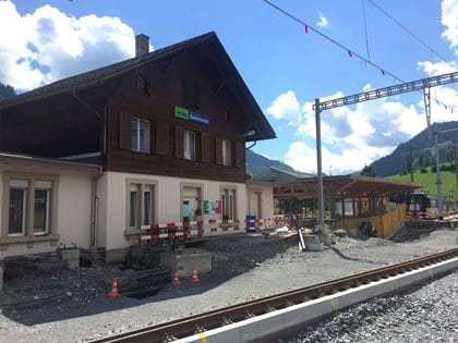 Bauprojekt Zweisimmen Bahnhof