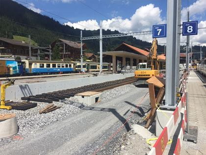 Bauprojekt Zweisimmen Perron