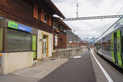 Bahnhof Boltigen vor dem Umbau Bahnhof Boltigen
