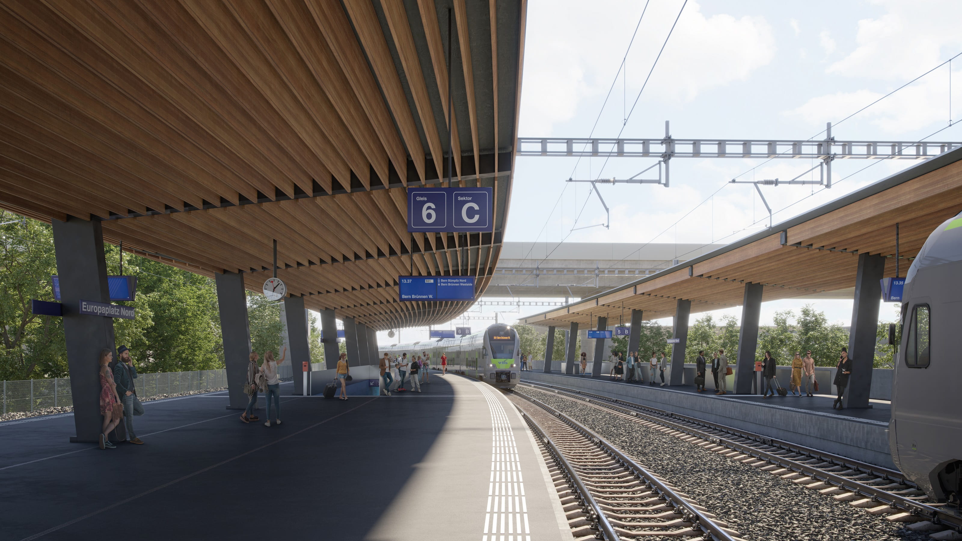 Visualisierung Bahnhof Europaplatz Nord