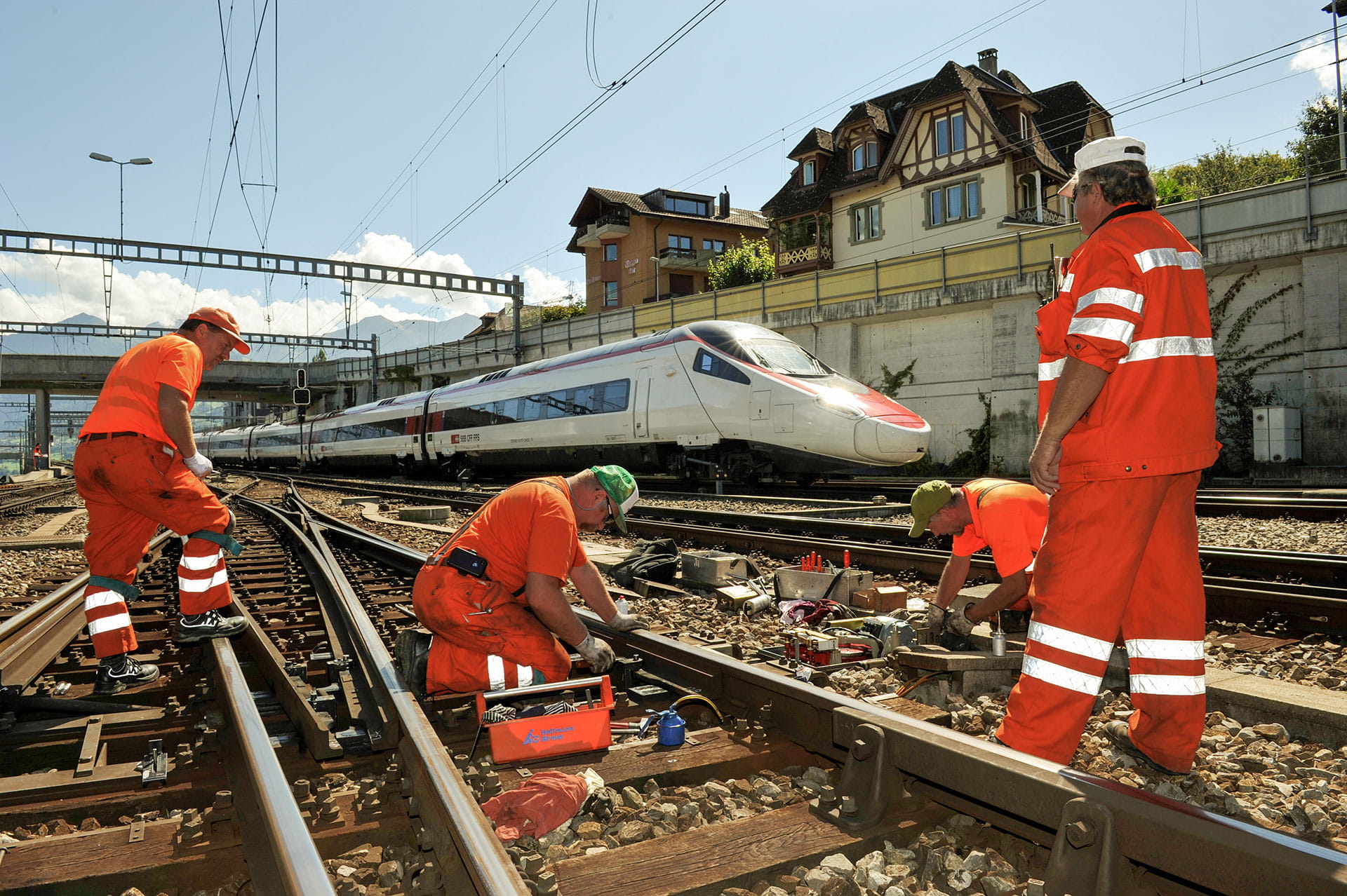 Bauprojekt Kreuzungsstelle Leissigen