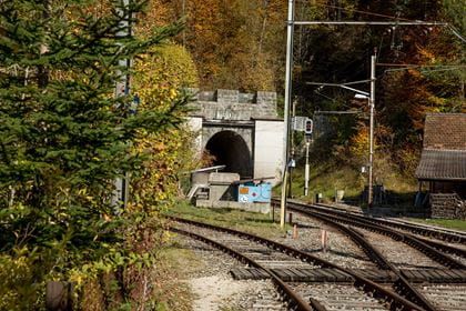 Weissensteintunnel: Oberdorf Tunnelportal