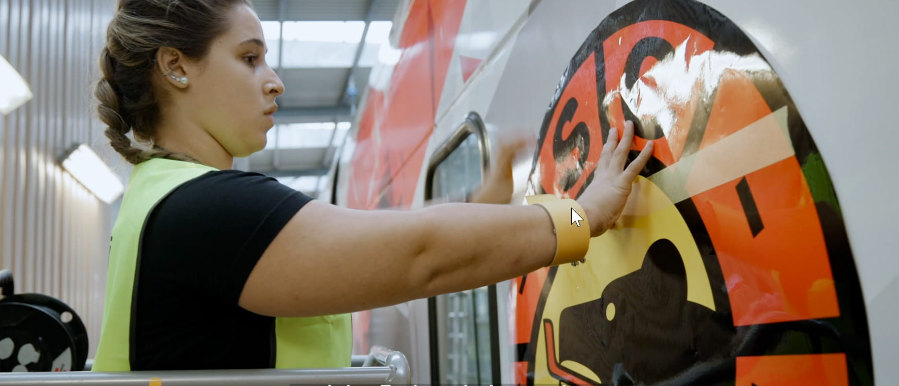 Hockey-Zug Folierung